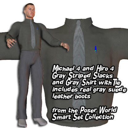 Picture of Michael 4 & Hiro 4 Smart Set Slacks & Dress Shirt