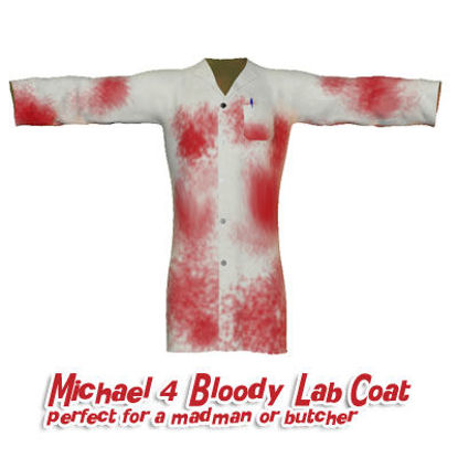 Picture of Bloody Lab Coat for Michael 4
