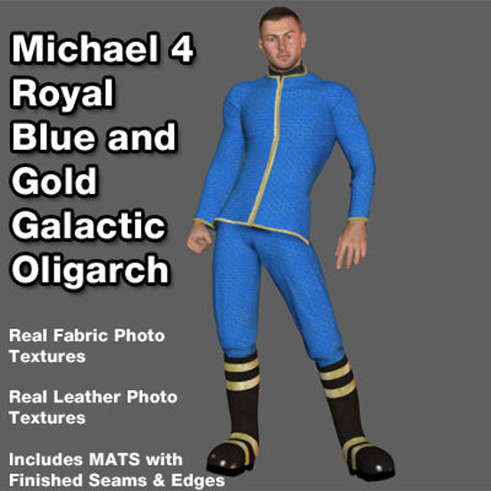 Picture of Royal Blue and Gold Galactic Oligarch