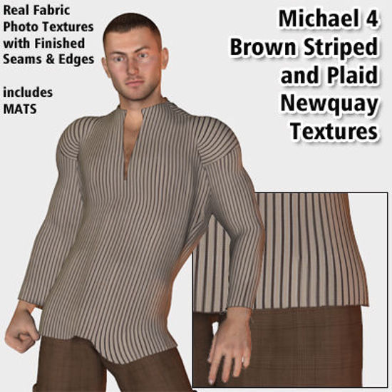 Picture of Brown Stripe and Plaid Newquay Textures for Michael 4