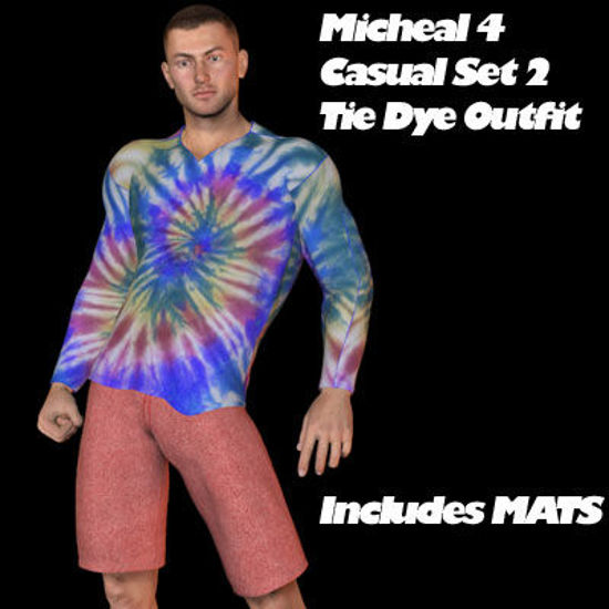 Picture of Michael 4 Tie Dye Casual Set 2