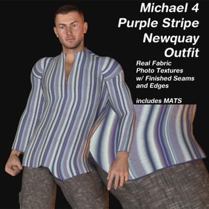Picture of Purple Stripe Newquay Outfit for Michael 4