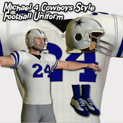 Michael 4 Cowboys Style Football Uniform