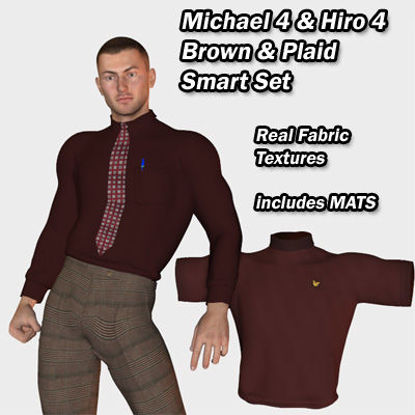Picture of Smart Set Brown and Plaid for Michael 4 and Hiro 4