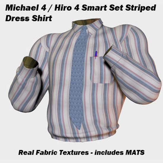 Picture of 3 Color Striped Dress Shirt for Michael and Hiro 4