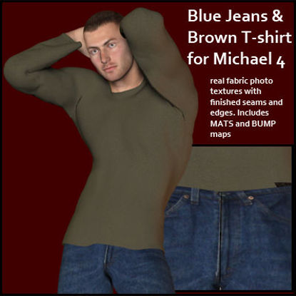 Picture of Blue Jeans and T-Shirt for DAZ Michael 4