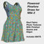 Picture of Green Flowered Pinafore Dress for Miki 2