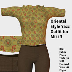 Oriental Yazz Outfit Textures for Miki 3