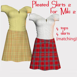 Pleated Skirts 2 Clothing Textures for Miki 2
