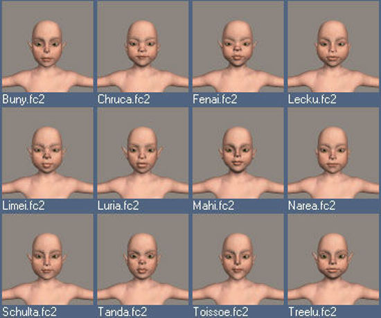 Picture of 12 Faces for the Pre-school girl