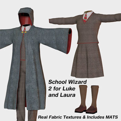 Picture of School Wizard 2 Outfits for Luke and Laura