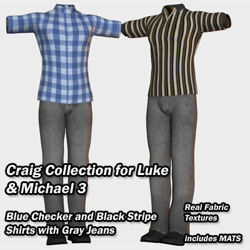 Blue and Black Craig Collection for Multi-Figures