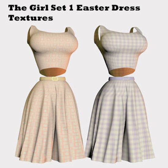 Picture of The Girl Set Easter Dress Textures