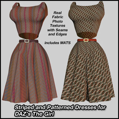 Picture of Striped and Patterned Dresses For DAZ's The Girl