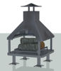 Picture of Outdoor Fireplace and Log Models
