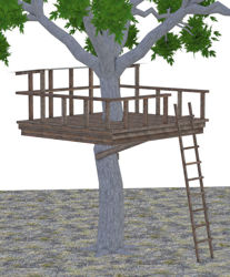 Kid's Tree Fort Model