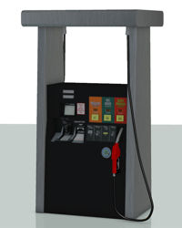Gas Station Fuel Pump Model