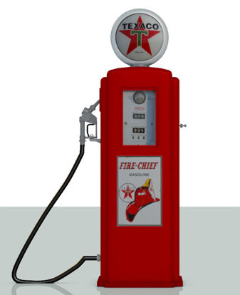 Picture of Standalone Vintage Gas Pump with Movements