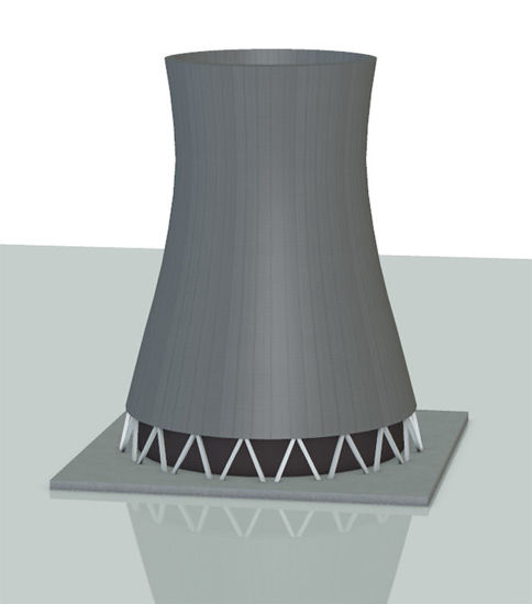 Picture of Nuclear Power Cooling Tower Model