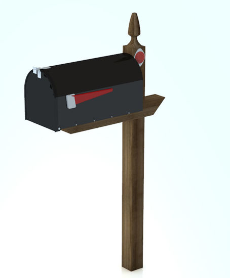 Picture of Residential Mailbox Model with Movements - Poser / DAZ Studio Format