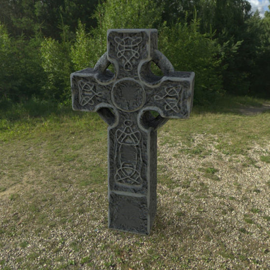 Picture of Ancient Worn Celtic Cross Model