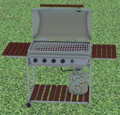 Picture of Outdoor Gas Grill Prop