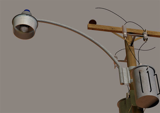Picture of Streetlight Model for Utility Pole Model Set