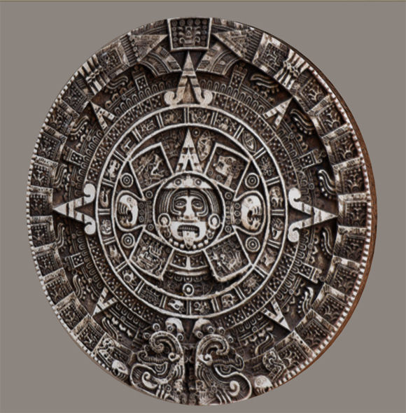 Mayan Calendar Model 3D Miscellaneous ModelPoser World digital content ...