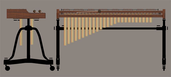 Picture of Concert Xylophone Musical Instrument Model