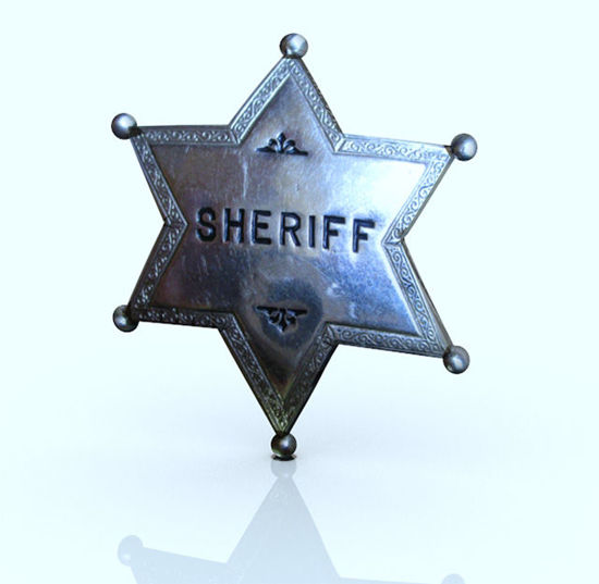Picture of Old West Sheriff's Badge Prop