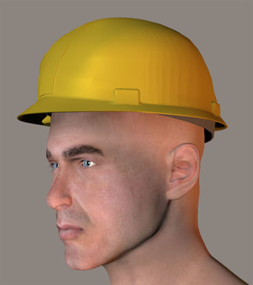 Picture of Hard Hat Model for all Poser Figures