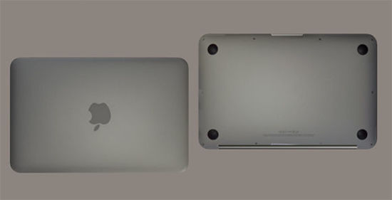 Picture of Macbook Style Laptop Computer Model