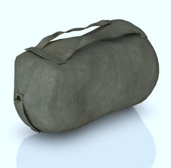 Military Duffel Bag with Shoulder Bend Morph