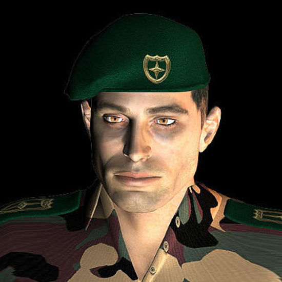Picture of soldier Beret P4