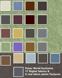 Poser World Exclusive Seamless Fabric Textures Pack