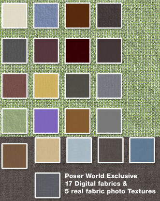 Picture of Poser World Exclusive Seamless Fabric Textures Pack