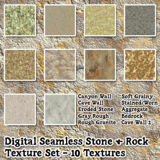 Picture of Digital Seamless Stone and Rock Texture Pack