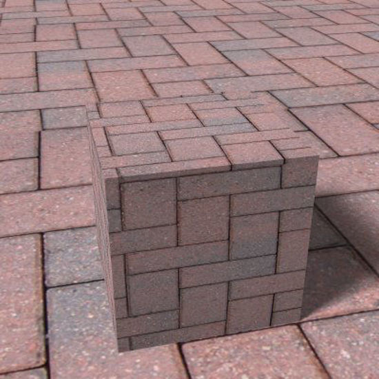 Picture of Seamless Red Brick Pavers - 872x1701