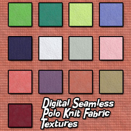 Picture of Digital Seamless Polo Knit Fabric Textures