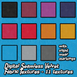 Digital Seamless Velvet Fabric Textures