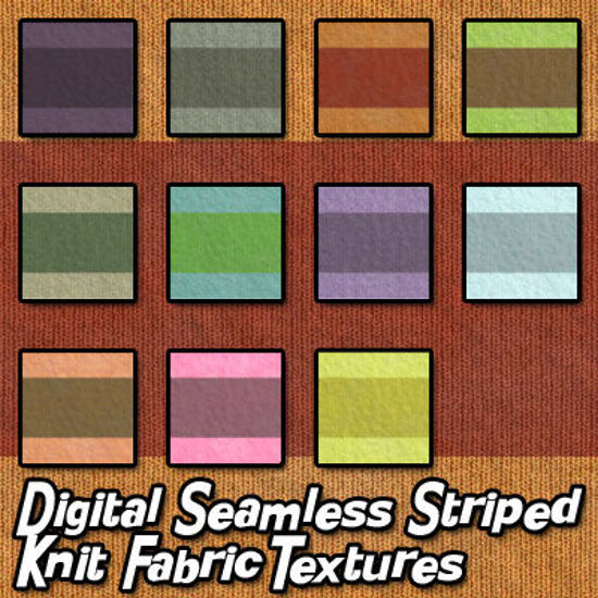 Picture of Digital Seamless Striped Knit Fabric Textures
