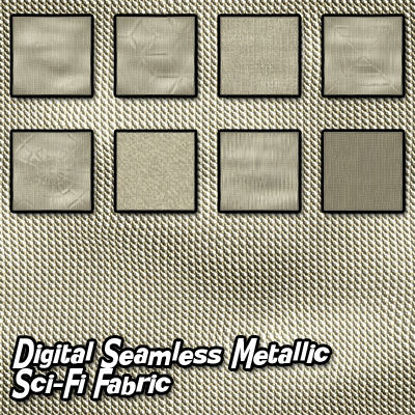Picture of Digital Seamless Metallic Sci-Fi Fabric Textures
