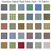 Picture of Seamless Digital Plaid Fabric Pack - 30 Plaids