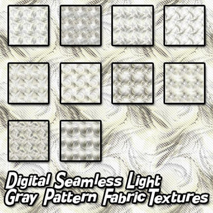 Picture of Digital Seamless Light Gray Pattern Fabric Textures