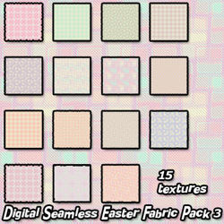 Digital Seamless Easter Fabric Texture Pack 3