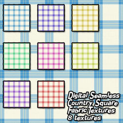Digital Seamless Country Square Fabric Textures