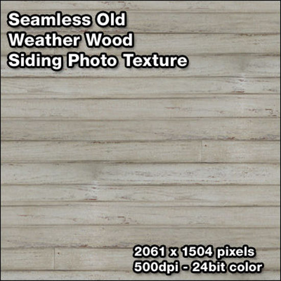 Picture of Seamless Weathered Wood Siding Photo Texture