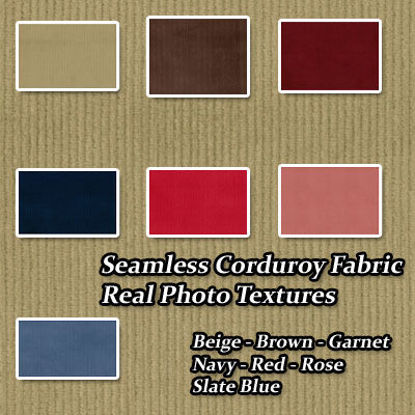 Picture of Seamless Corduroy Real Photo Fabric Textures