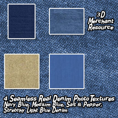 Picture of Seamless Real Denim Photo Textures