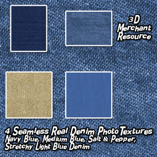 Picture of Seamless Real Denim Photo Textures